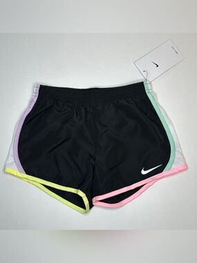 NWT Nike Girls Black Dri-FIT Tempo Running Shorts Size 6 & 6X